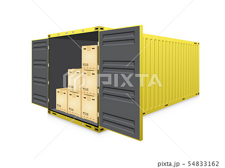 cargo container vector 54833162
