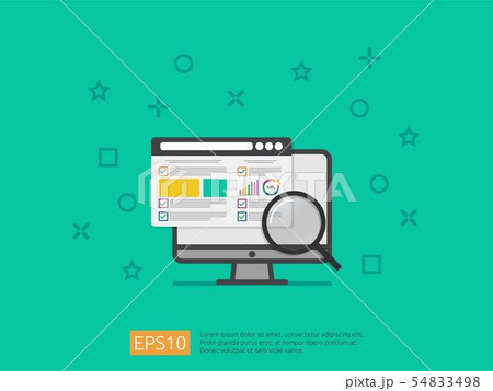 market business research strategy, data analysis 54833498