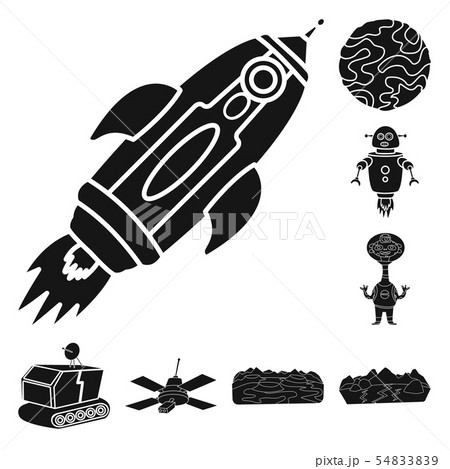 Isolated object of colonization and sky logo. Collection of colonization and galaxy vector icon for Isolated object of colonization and sky logo. Collection of colonization and galaxy vector icon for 54833839