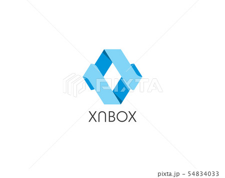 abstract arrow geometric hexagonal cube box logo abstract arrow geometric hexagonal cube box logo 54834033