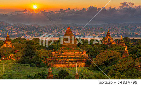 Ancient temple in Bagan after sunset, Myanmar Ancient temple in Bagan after sunset, Myanmar 54834799