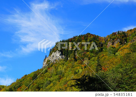 北海道　銀河の滝　紅葉 54835161