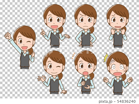 Female Receptionist OL Expression Set 54836240