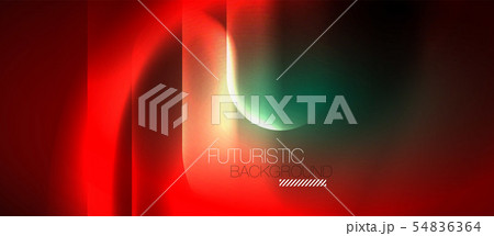 Neon glowing techno lines, hi-tech futuristic abstract background template 54836364