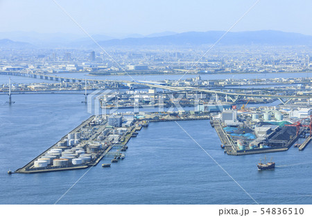 大阪・都市風景・大阪港（北港） 54836510