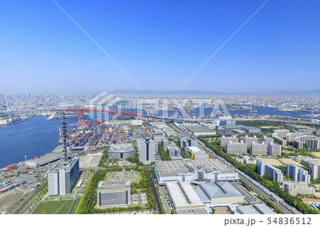 大阪・都市風景・大阪港（南港） 54836512
