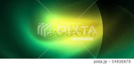 Neon glowing circles vector abstract background 54836879