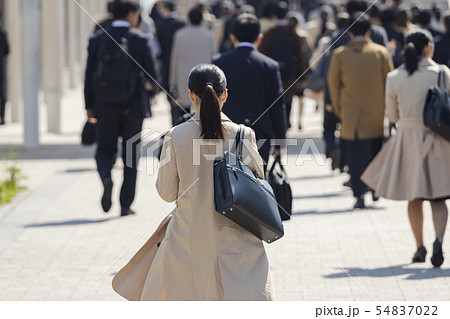 就活する大学生の風景 女性メイン 就活する大学生の風景 女性メイン 54837022