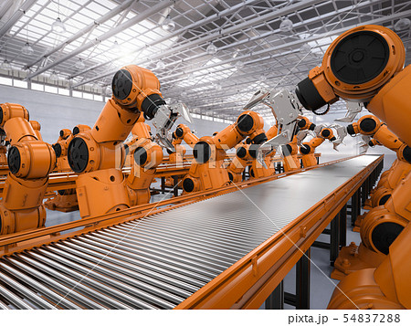 Robot assembly line 54837288