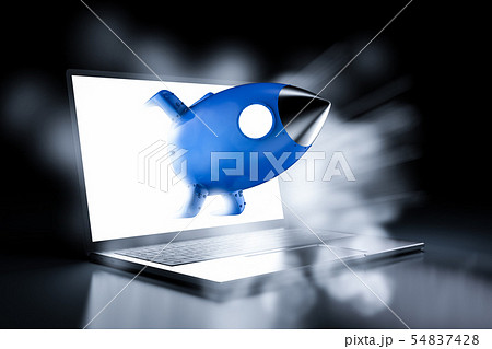 Fast speed technology concept 54837428