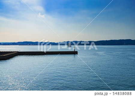 [桜島のイメージ][交通イメージ] 桜島フェリーが発着する桜島港 54838088