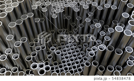 Abstract background of close up of metal pipe 54838478