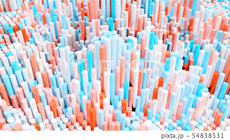 The background of the multi-colored cylinders is chaotic The background of the multi-colored cylinders is chaotic 54838531