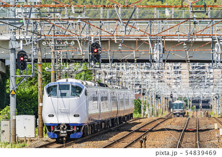 特急列車 走行イメージ 特急列車 走行イメージ 54839469