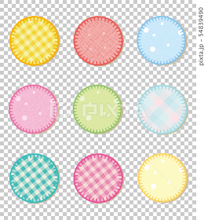 Applique-style frame set round round 54839490