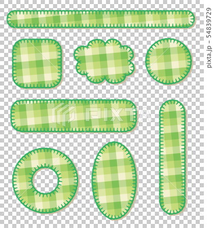 Applique-style frameset check green Applique-style frameset check green 54839729
