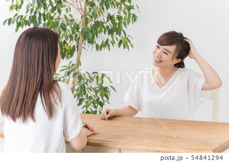 会話する女性たち 54841294