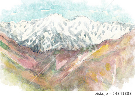 俎倉山より望む飯豊山 54841888