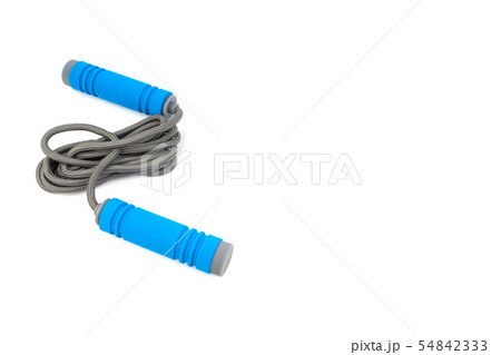 Skipping rope or jumping rope isolated on white 54842333