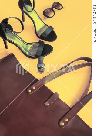 Woman Accessory Summer Set Shoes Bag Copy Space Woman Accessory Summer Set Shoes Bag Copy Space 54842781