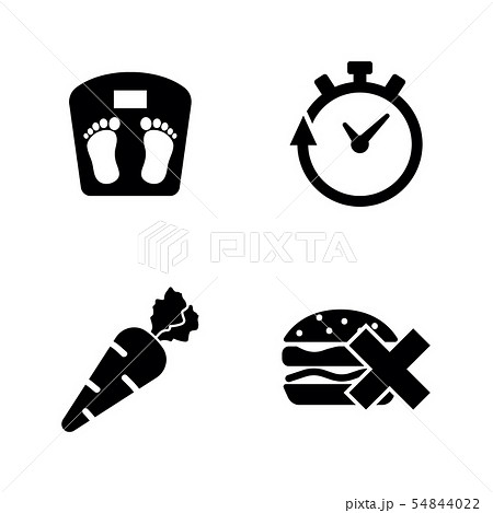 Weight Loss, Diet. Simple Related Vector Icons Weight Loss, Diet. Simple Related Vector Icons 54844022
