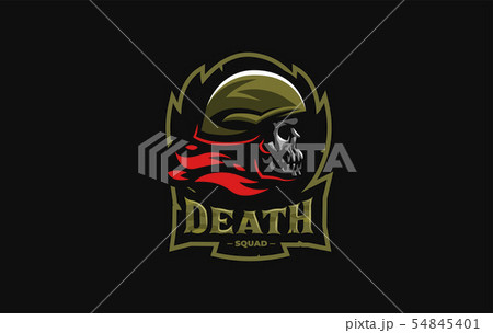 Skull in a helmet Skull in a helmet 54845401