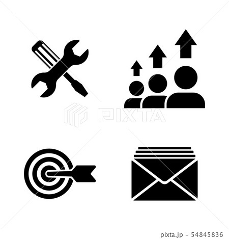 SEO Optimization. Simple Related Vector Icons 54845836