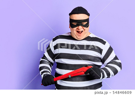 cunning fat man going to do criminal illegal act cunning fat man going to do criminal illegal act 54846609