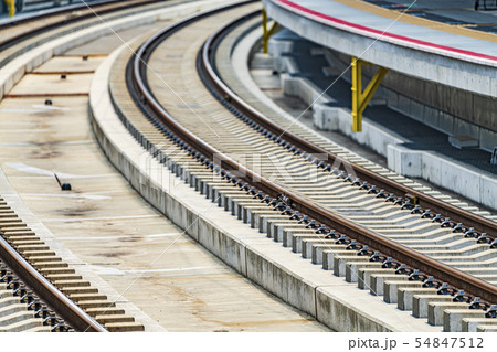 鉄道　線路イメージ　　　　 54847512