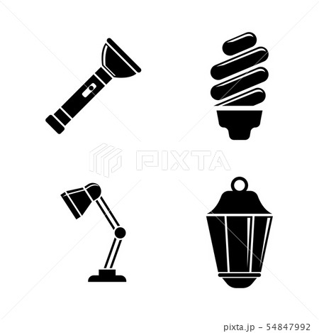 Light source. Simple Related Vector Icons 54847992