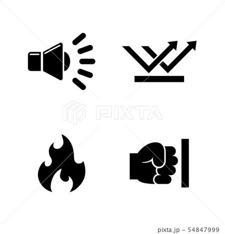 Influence noise. Simple Related Vector Icons Influence noise. Simple Related Vector Icons 54847999