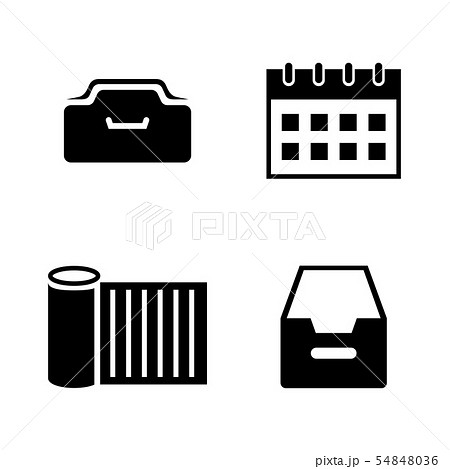 Documents. Simple Related Vector Icons 54848036