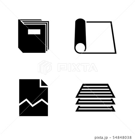Document. Simple Related Vector Icons 54848038