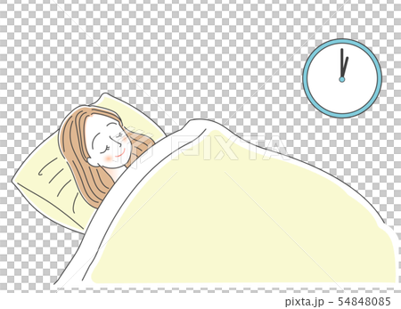 眠る女性　快眠　睡眠 54848085