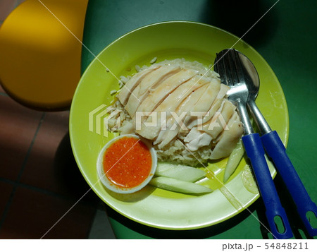 Hainan, chicken rice, Street Food, Singapore Hainan, chicken rice, Street Food, Singapore 54848211