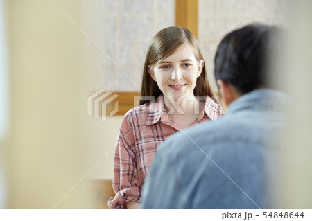 カップル 茶道 伝統 54848644