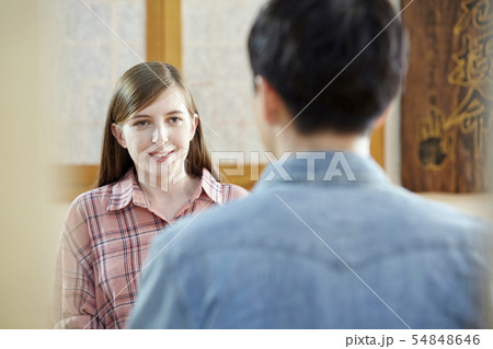 カップル 茶道 伝統 54848646