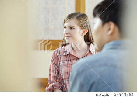カップル 茶道 伝統 54848764