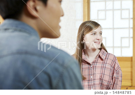 カップル 茶道 伝統 54848785