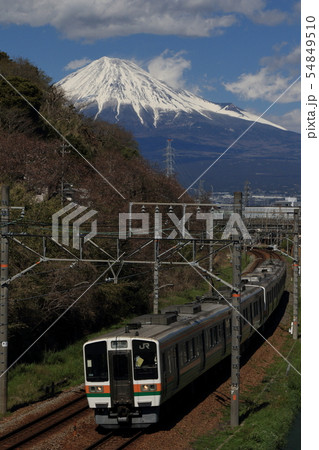 東海道線-新蒲原　富士山 54849510