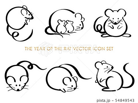 子年のアイコンセット 54849543