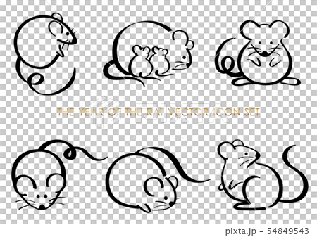 子年のアイコンセット 54849543