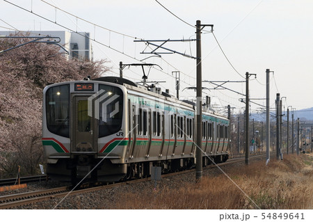 東北本線-五百川　桜 54849641