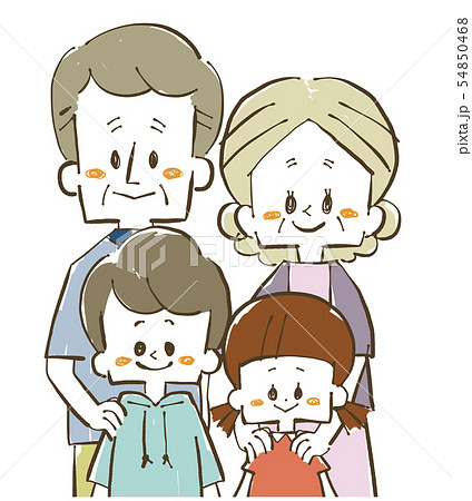 家族-孫と祖父母 家族-孫と祖父母 54850468