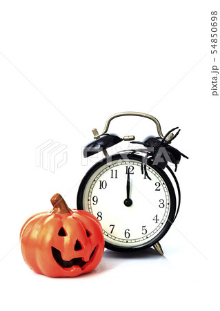 Clock with spider for Halloween celebration 54850698