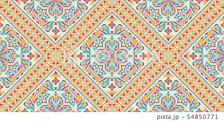 Seamless pattern based on ornament paisley Bandana Print. Vector ornament paisley Bandana Print 54850771