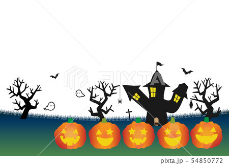 ハロウィン 背景白 ハロウィン 背景白 54850772