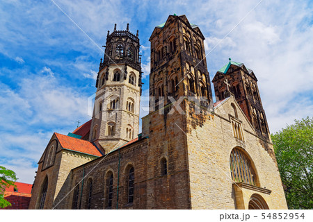St. Ludgeri catholic church in Muenster, Germany St. Ludgeri catholic church in Muenster, Germany 54852954