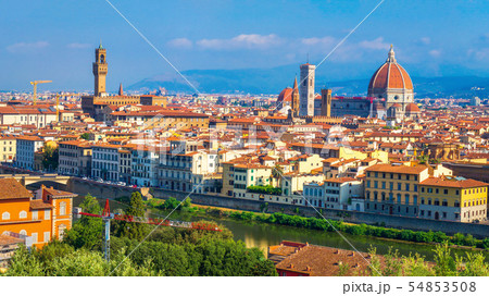 Florence, Italy. Firenze downtown. Picturesque Florence, Italy. Firenze downtown. Picturesque 54853508
