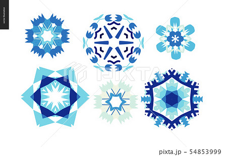Winter kaleidoscopic patterns 54853999